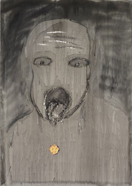 Thirst, 2003,  Acrylic Ink on paper,100x71cm